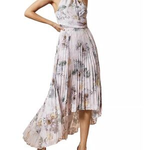 Ted Baker Daniiey Woodland Pleated Maxi Dress NWT
